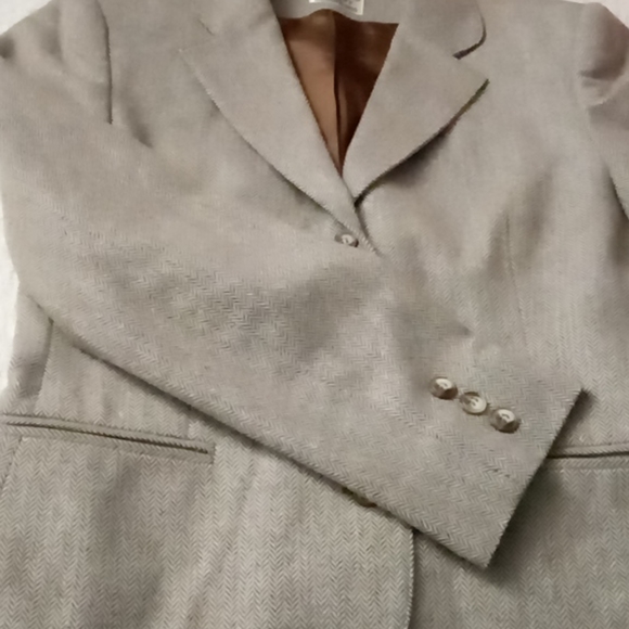 Country Suburbans Wool Vintage Herringbone Jacket Union ILGWU Sz 6 - Picture 4 of 15